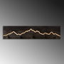 Wallity Mountain 1 Gancho de pared de madera y metal Negro